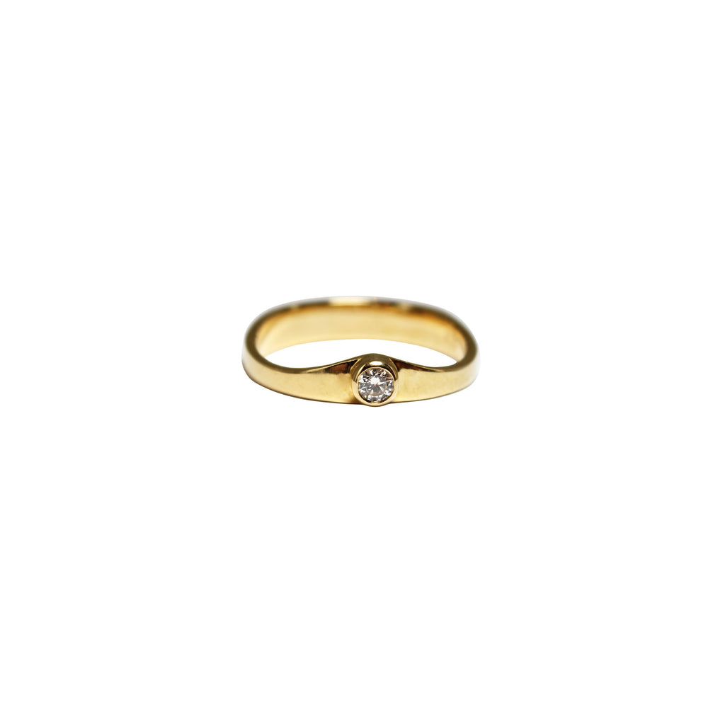 Yellow Gold diamond ring