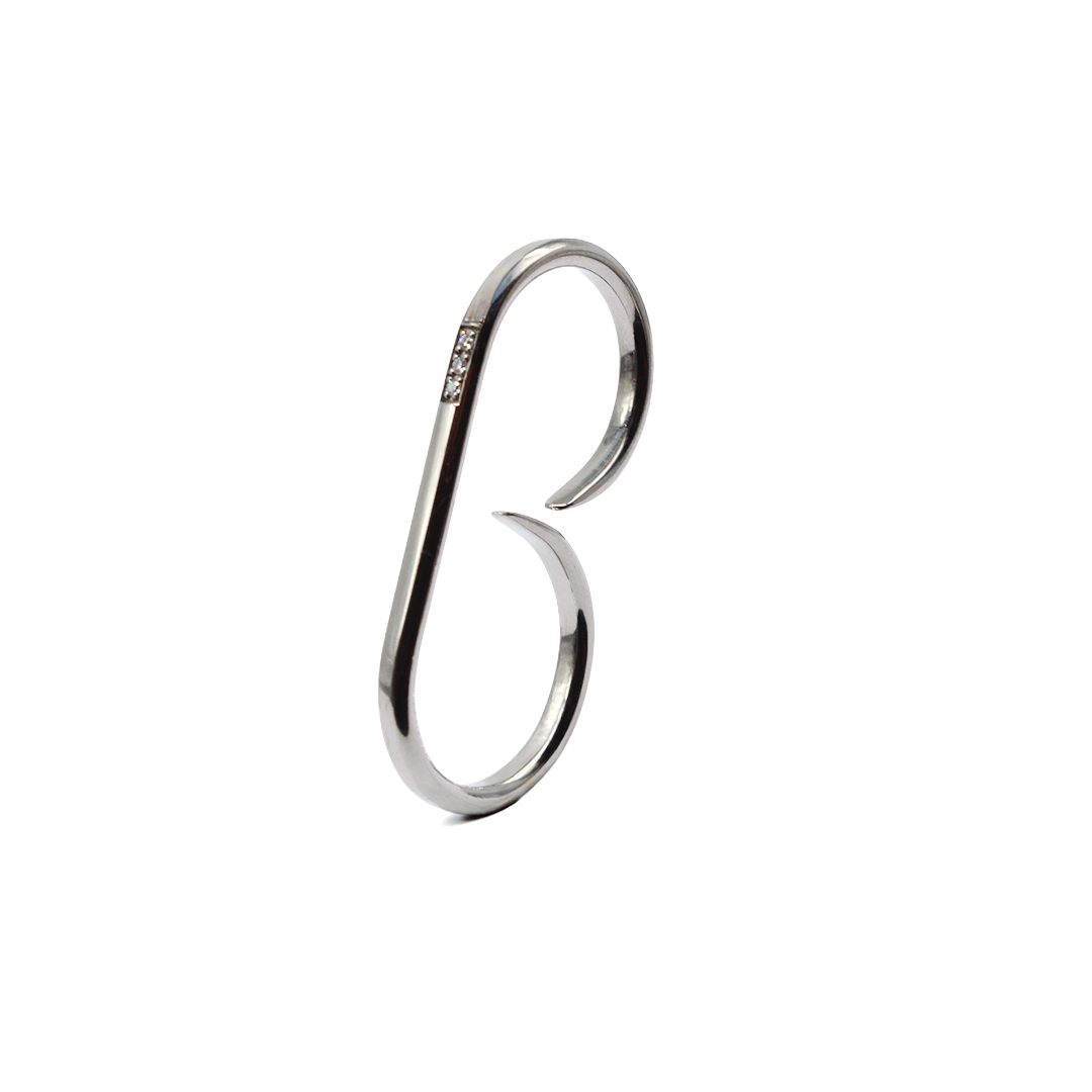 Ring - B-Ring with Diamond