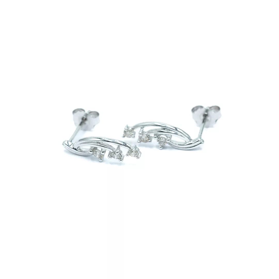 Earrings - White Gold - Diamond