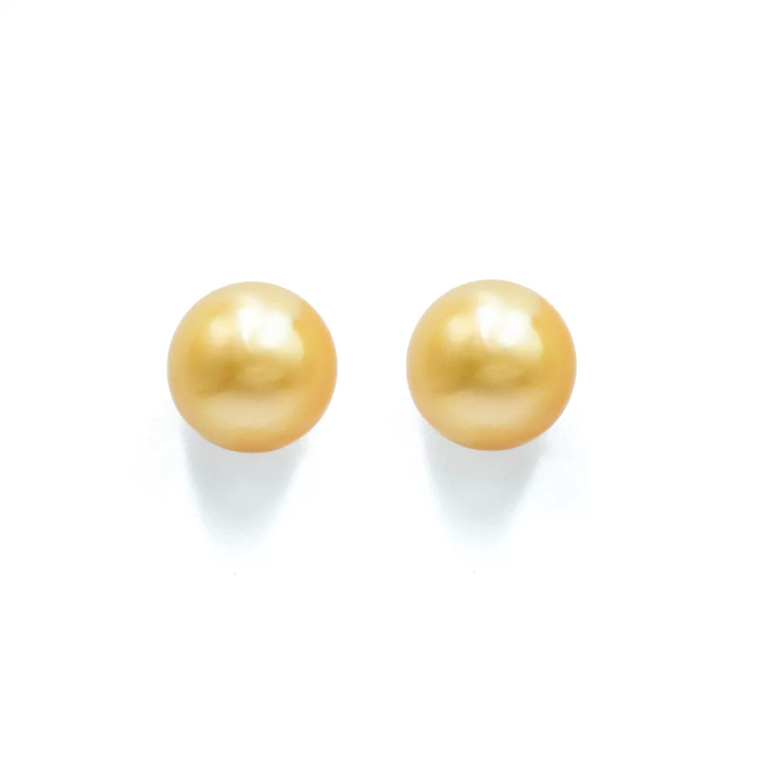Earrings - Golden Pearls