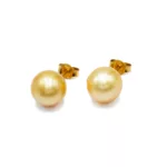 Earrings - Golden Pearls