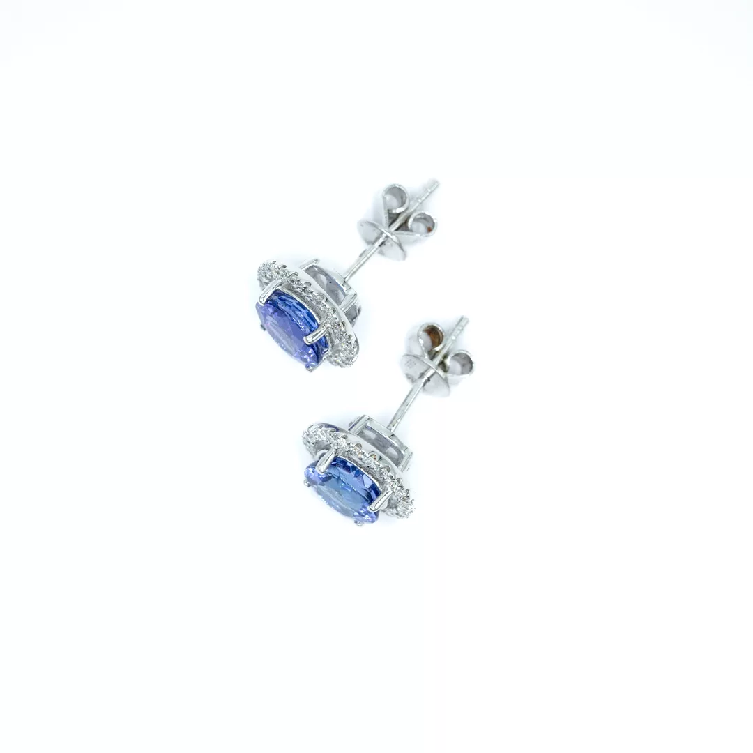 Earrings - Blue Tanzanite