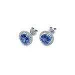Earrings - Blue Tanzanite