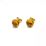Earrings - Yellow Gold - Bullets Citrine