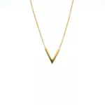 Necklace - V Yellow Gold