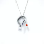 Pendant 5.83G KORAY RED AMETYST WHITE PEARL