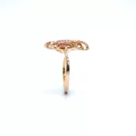 Ring - pink gold with pink sapphires