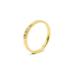 YG RING W: 2.30g DIAM:3X0.02ct F:750