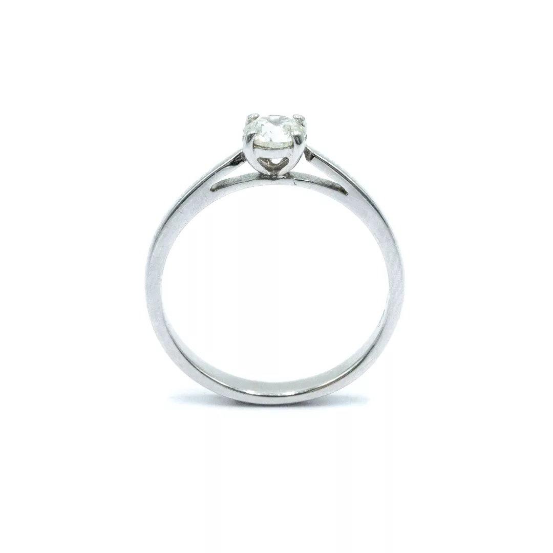 RING SOLITAIRE WHITE GOLD DIAMOND