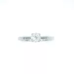 RING SOLITAIRE WHITE GOLD DIAMOND