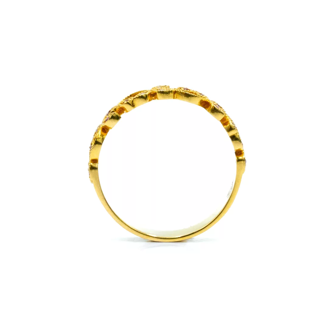 Ring - Floral Pink Ruby