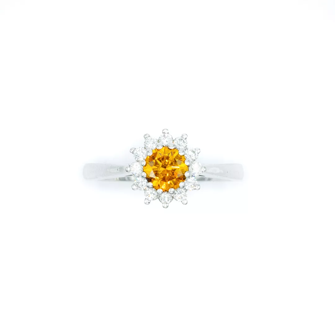 Ring - Yellow Cognac Diamond