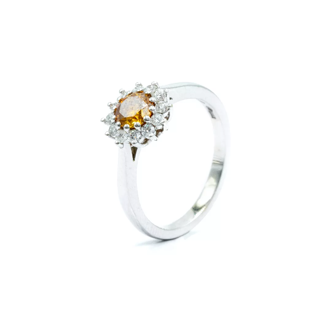 Ring - Yellow Cognac Diamond