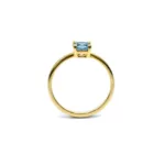 Ring - Yellow Gold with Aquamarine