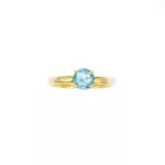 Ring - Yellow Gold with Aquamarine