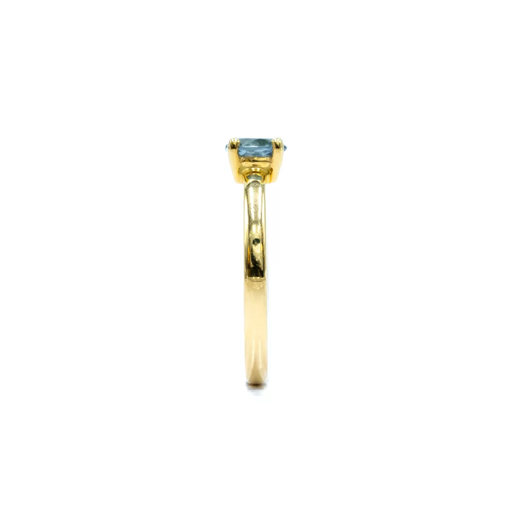 Ring - Yellow Gold with Aquamarine