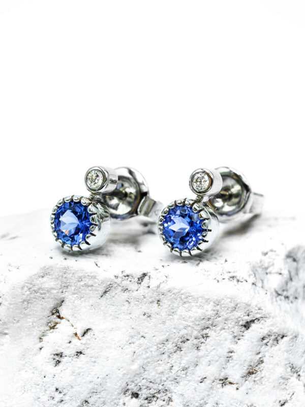 Earrings – Diamond and Tanzanite