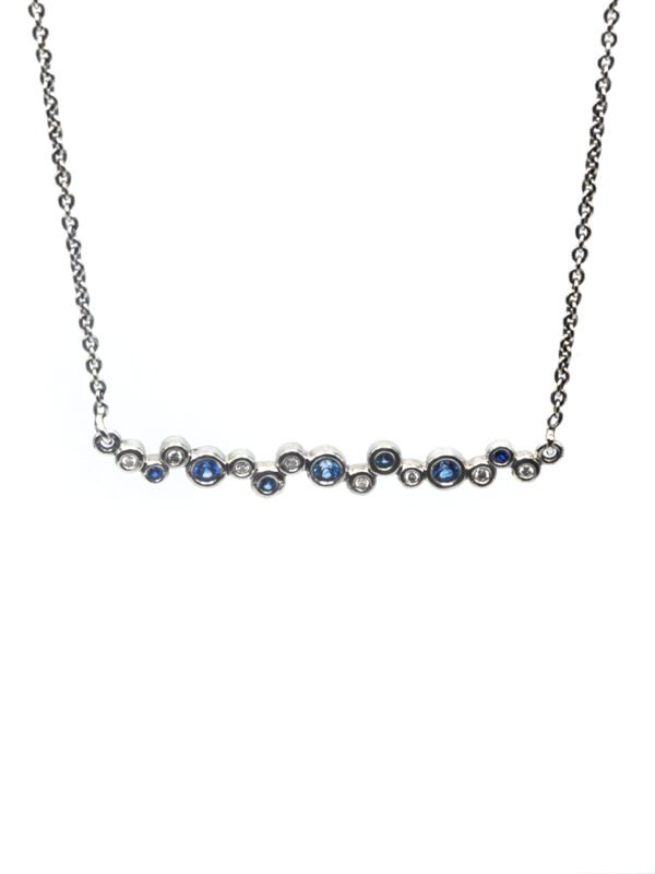 Necklace – sunset collection – white gold with diamond