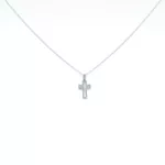 Pendant - Cross - White Gold