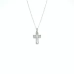 Pendant - Cross - White Gold