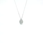 WG NECKLACE PEAR W:156g TW:0.014ct F:750