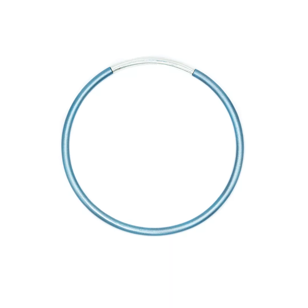 Bracelet - Bangle Titanium & Silver