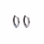 Earrings - White Gold creole with Diamonds