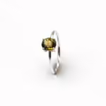 Ring - White gold with oval shaped Tourmaline