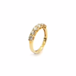 Ring - yellow gold with diamonds
