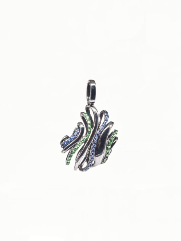 PENDANT GREEN SAPPHIRE F:750 W:2.78G