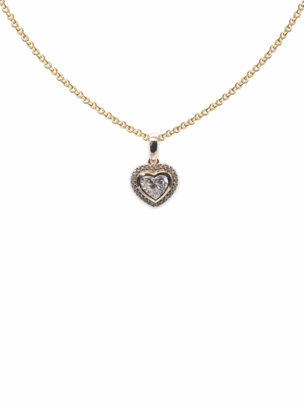 Pendant – Cœur Diamond Yellow Gold