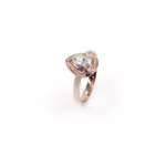 Ring – Radiant Halo Diamond in Rose Gold
