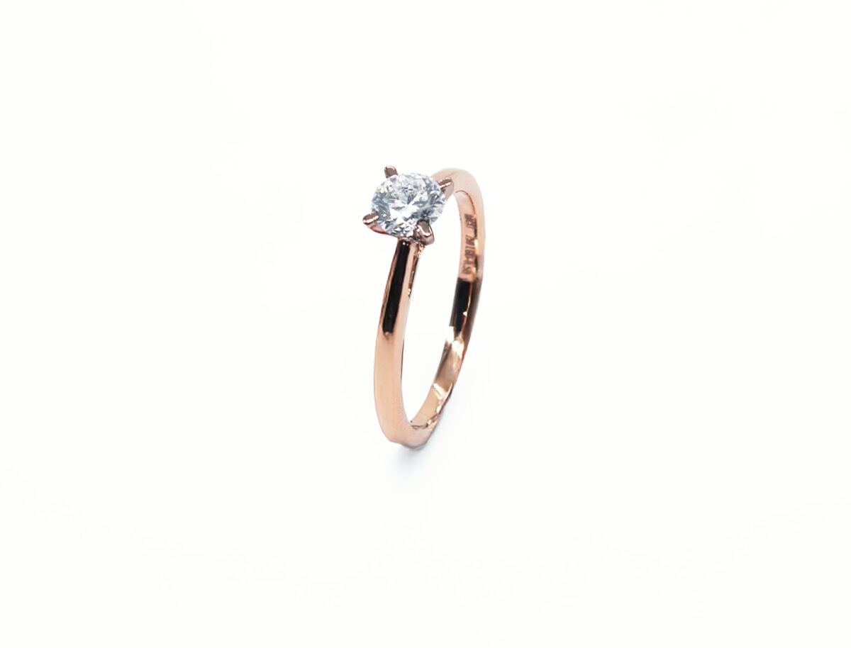 Ring – Rose Gold Diamond Solitaire