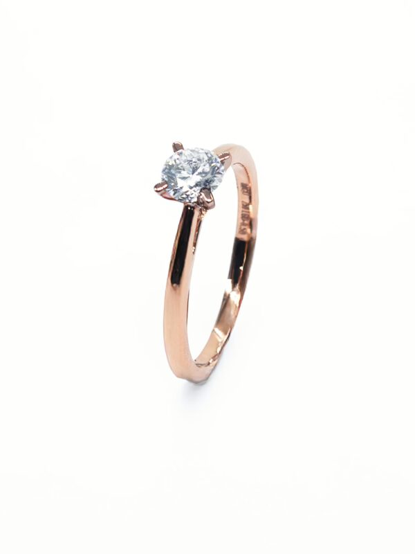 Ring – Rose Gold Diamond Solitaire