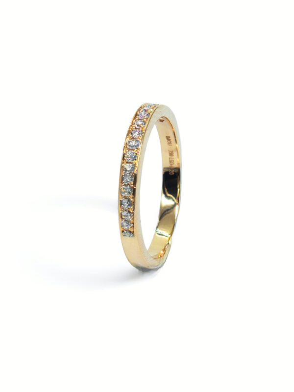 Ring – Classic Diamond Band in Gold