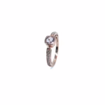 Ring – Radiant Morganite in Rose Gold