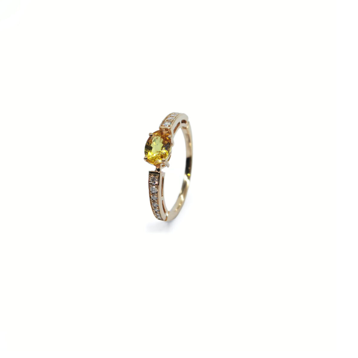 Ring  Dawn Yellow Sapphire in Yellow Gold