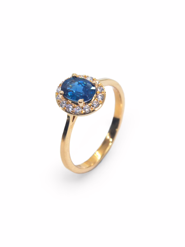 Ring-Eternal Blue Sapphire in Yellow Gold