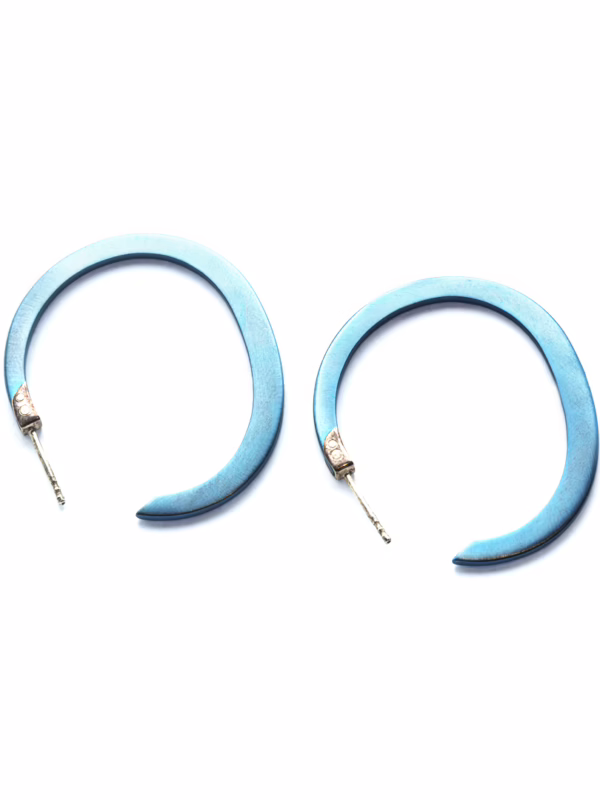 Earrings- Titanium and Silver