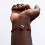 Bracelet - Shiny Silver Rudraksh