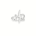 SILVER W:2.41G STARFISH RING F:925