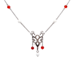Necklace - Arboresans with Agate and Garnet Beads