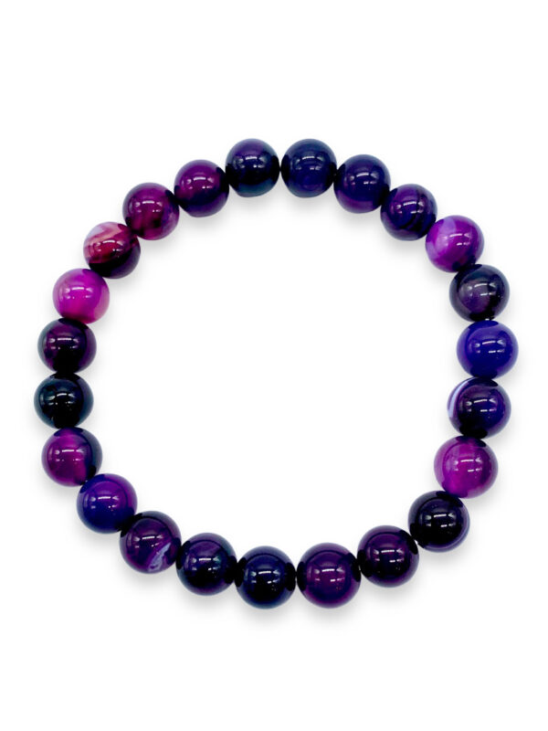Bead Bracelet - Purple Agate