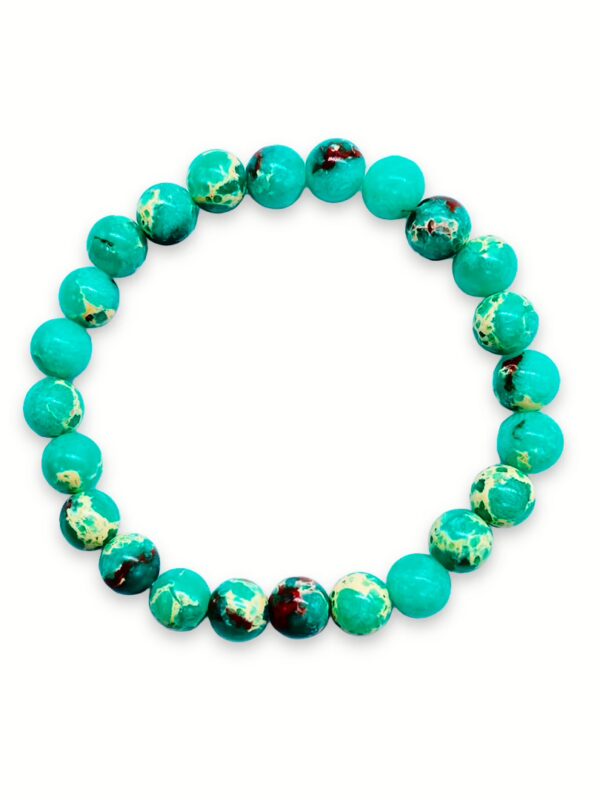 Bead Bracelet - Blue Imperial Jasper