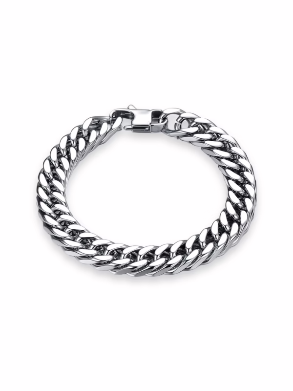 Bracelet-Steel Chrome Cuban