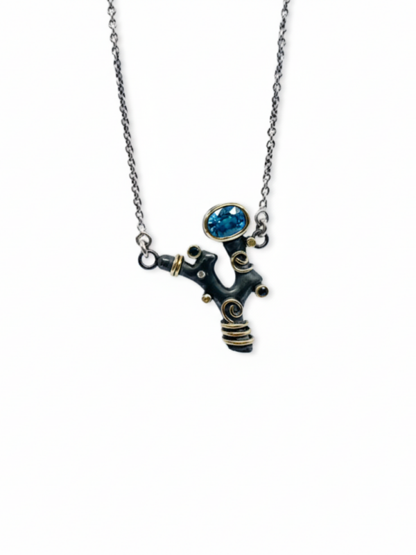 Necklace- Silver and Yellow Gold