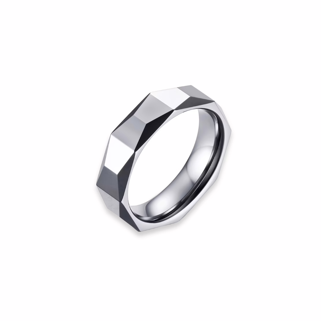 RING STEEL COLOUR SIZE 9