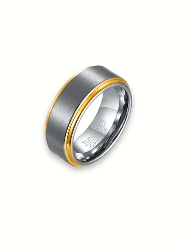 RING Gold and steelsize:8