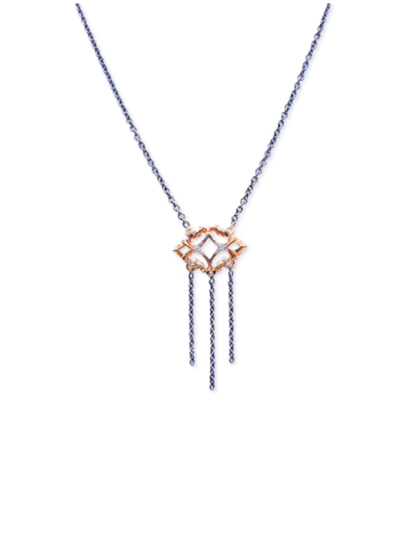 Necklace - Arboresans - Diamond - Black Rhodium