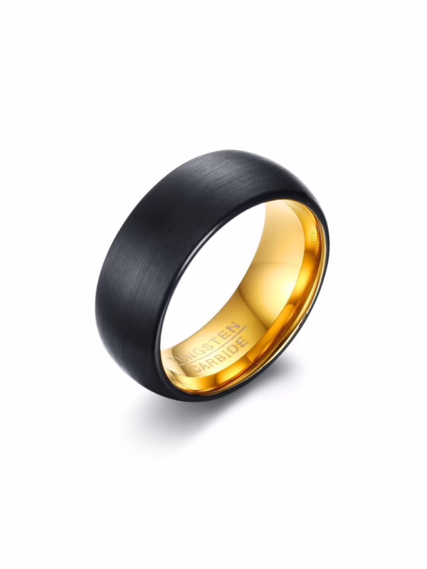 Ring-Golden Eclipse Tungsten Carbide